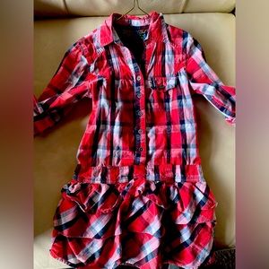 Red flannel dress